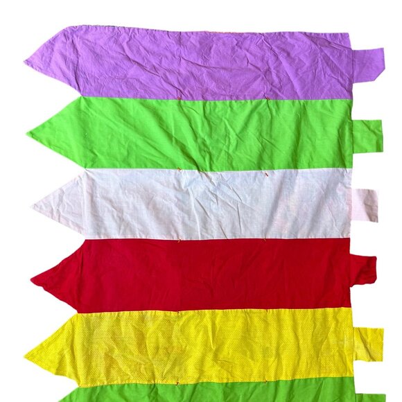 Vintage Alphabet Quilted Folk Art Patchwork Handmade 73"x40" One of a KInd Wall - Picture 13 of 14